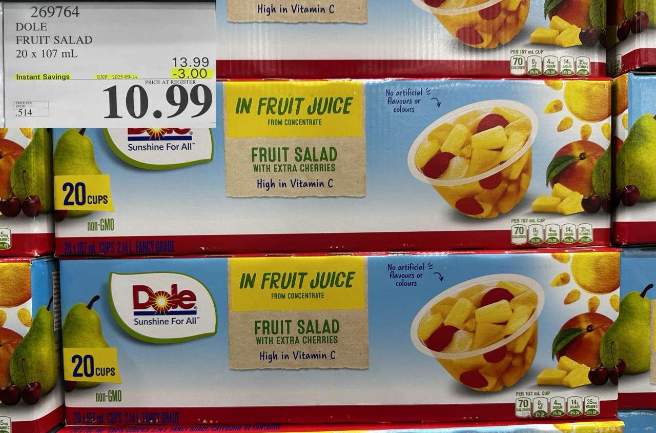 DOLE FRUIT SALAD 20 x 107 mL at Costco