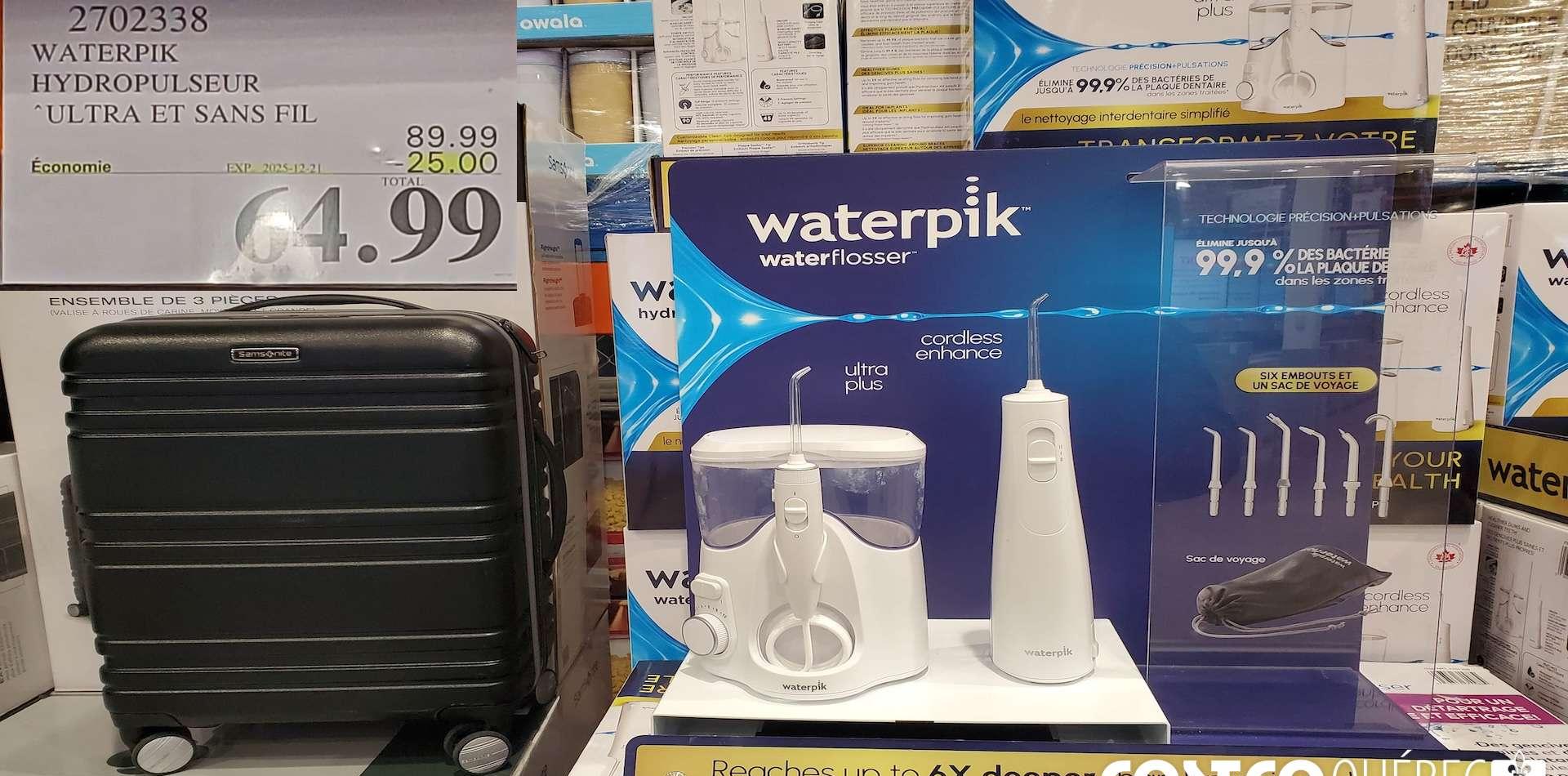 WATERPIK HYDROPULSEUR ULTRA ET SANS FIL at Costco