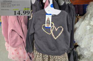 HAPPY KIDS POPOVER & SKIRT SET GIRLS SIZES 3-7 at Costco