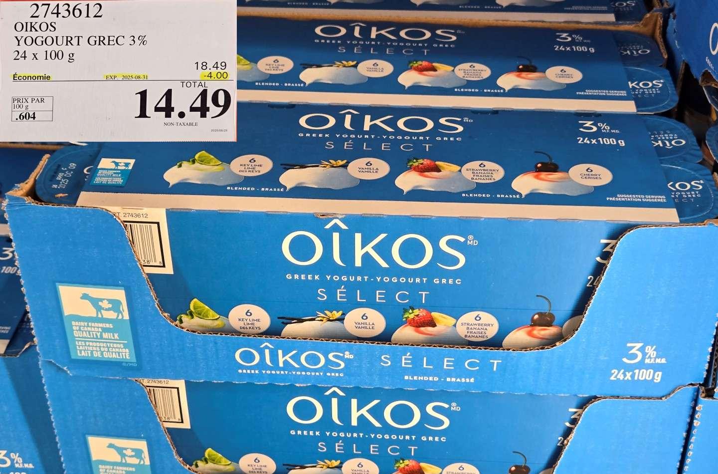 OIKOS YOGURT 3%     24x 100 g at Costco