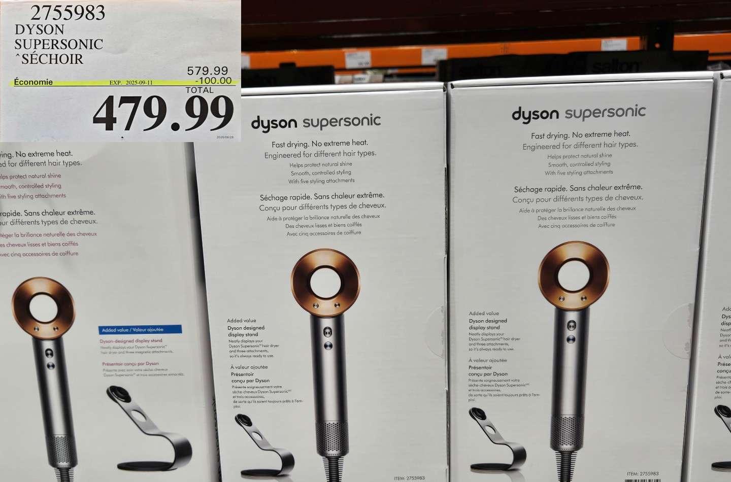 DYSON SUPERSONIC SECHOIR AVEC PRESENTOIR at Costco