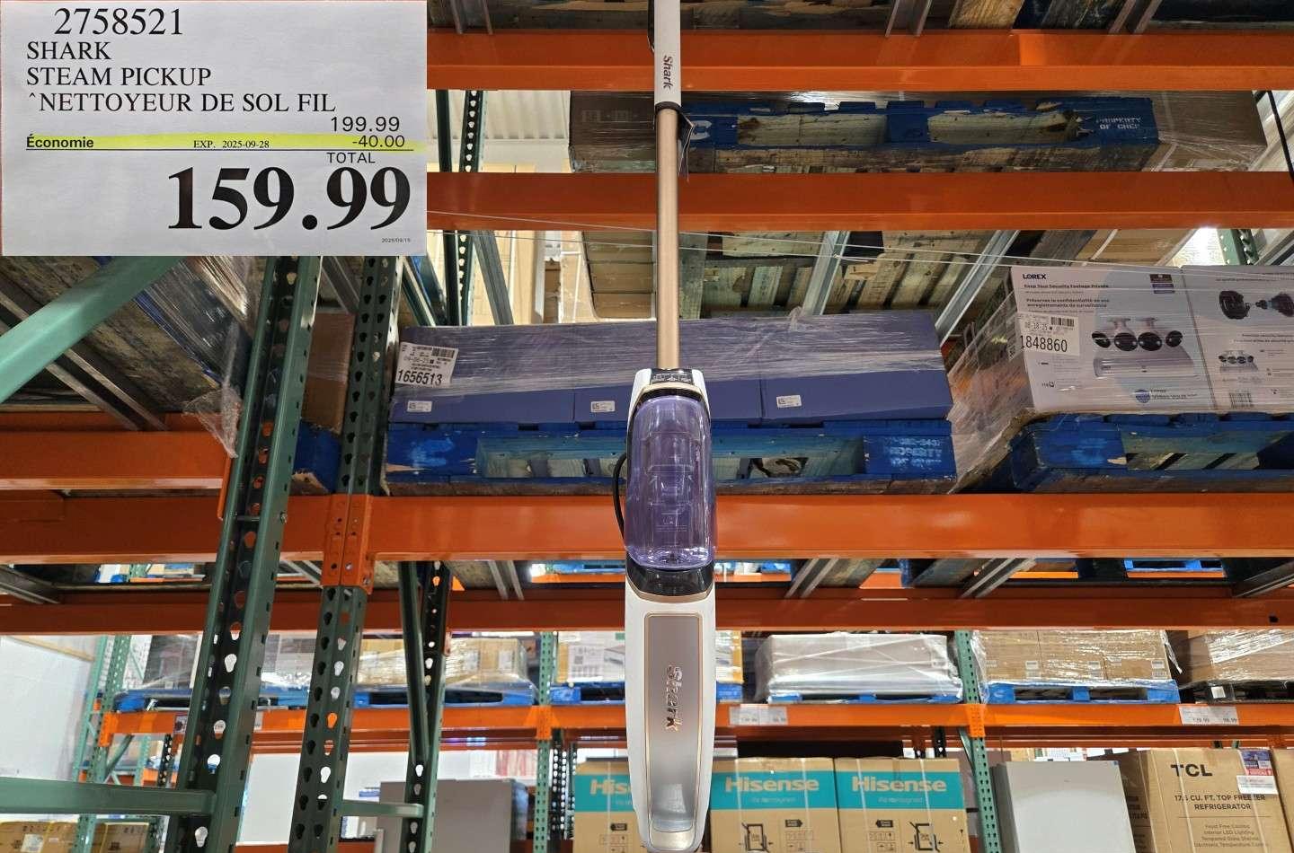 SHARK STEAM PICKUP ‘NETTOYEUR DE SOL FIL at Costco