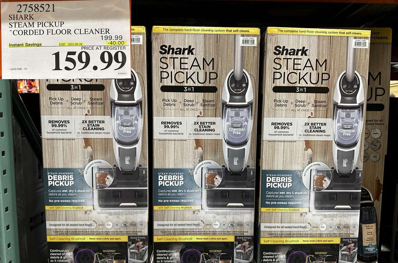SHARK STEAK PICKUP CORDED FLOOR CLEANER at Costco