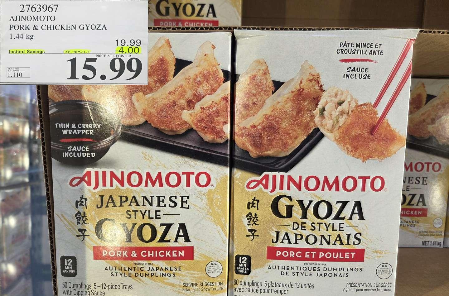 AJINOMOTO PORK & CHICKEN GYOZA 1.44 KG - Costco Canada deal - Save $4.00 - Food & Beverage