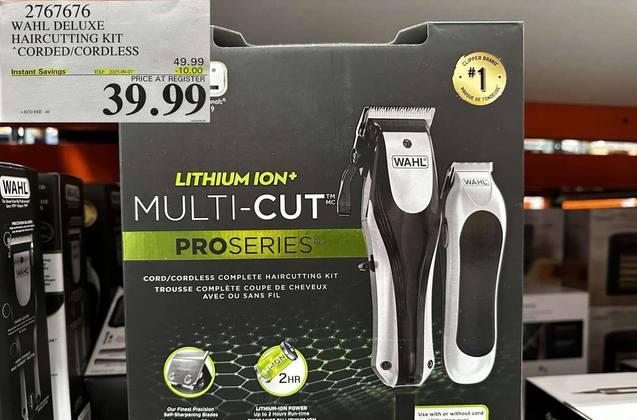 WAHL DELUXE HAIRCUTTING KIT CORDED/CORDLESS at Costco