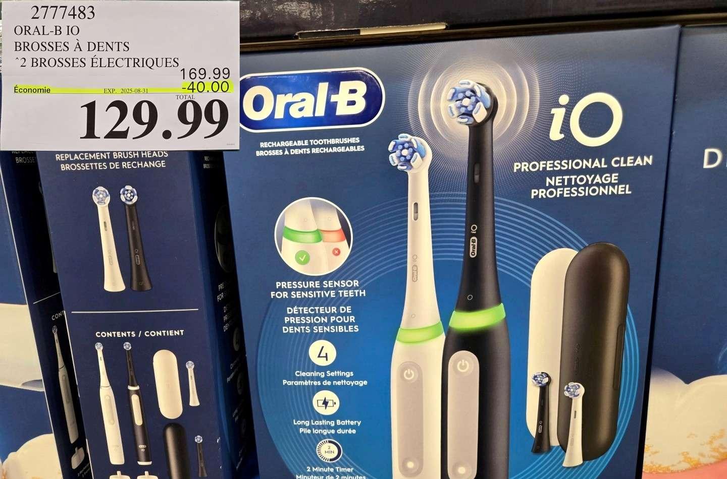 ORAL-B IO BROSSES A DENTS ‘2 BROSSES ELECTRIQUES at Costco