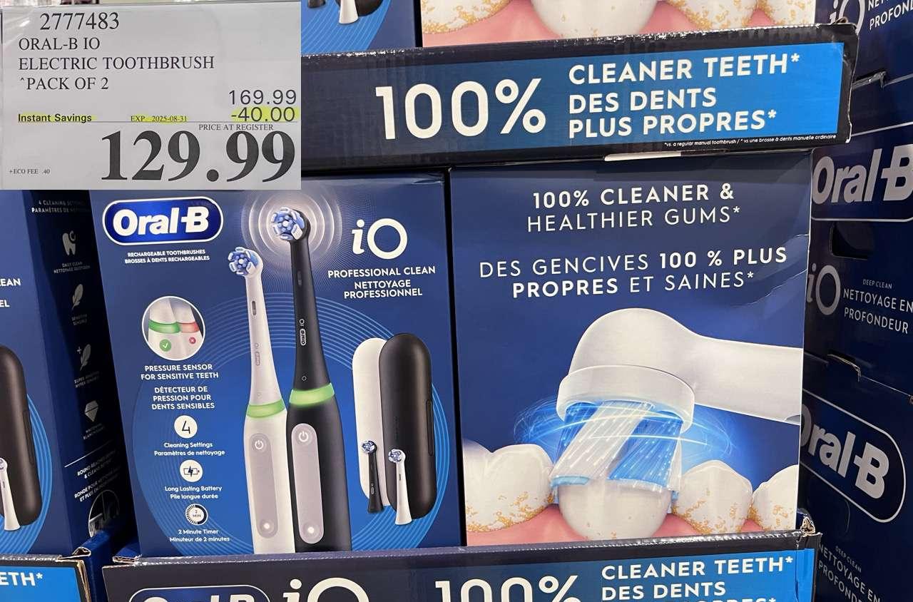 ORAL-B IO TOOTHBRUSHES 2 HANDLES at Costco
