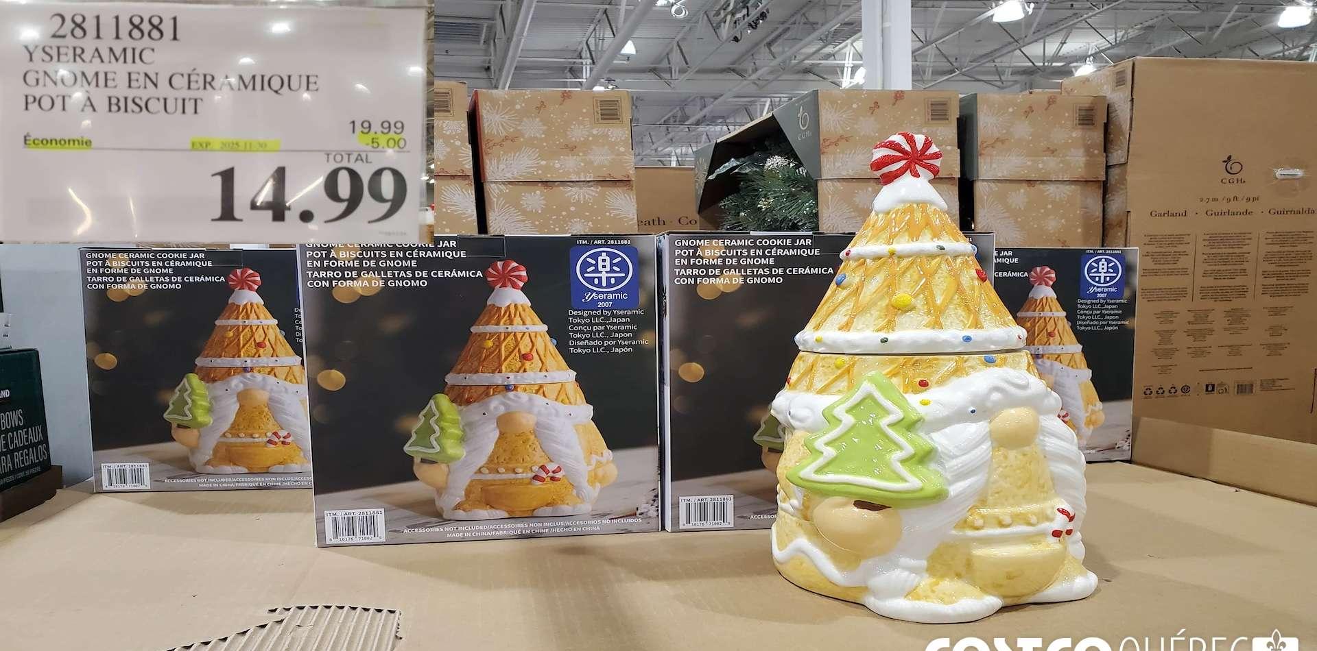 YSERAMIC GNOME EN CERAMIQUE POT A BISCUIT at Costco