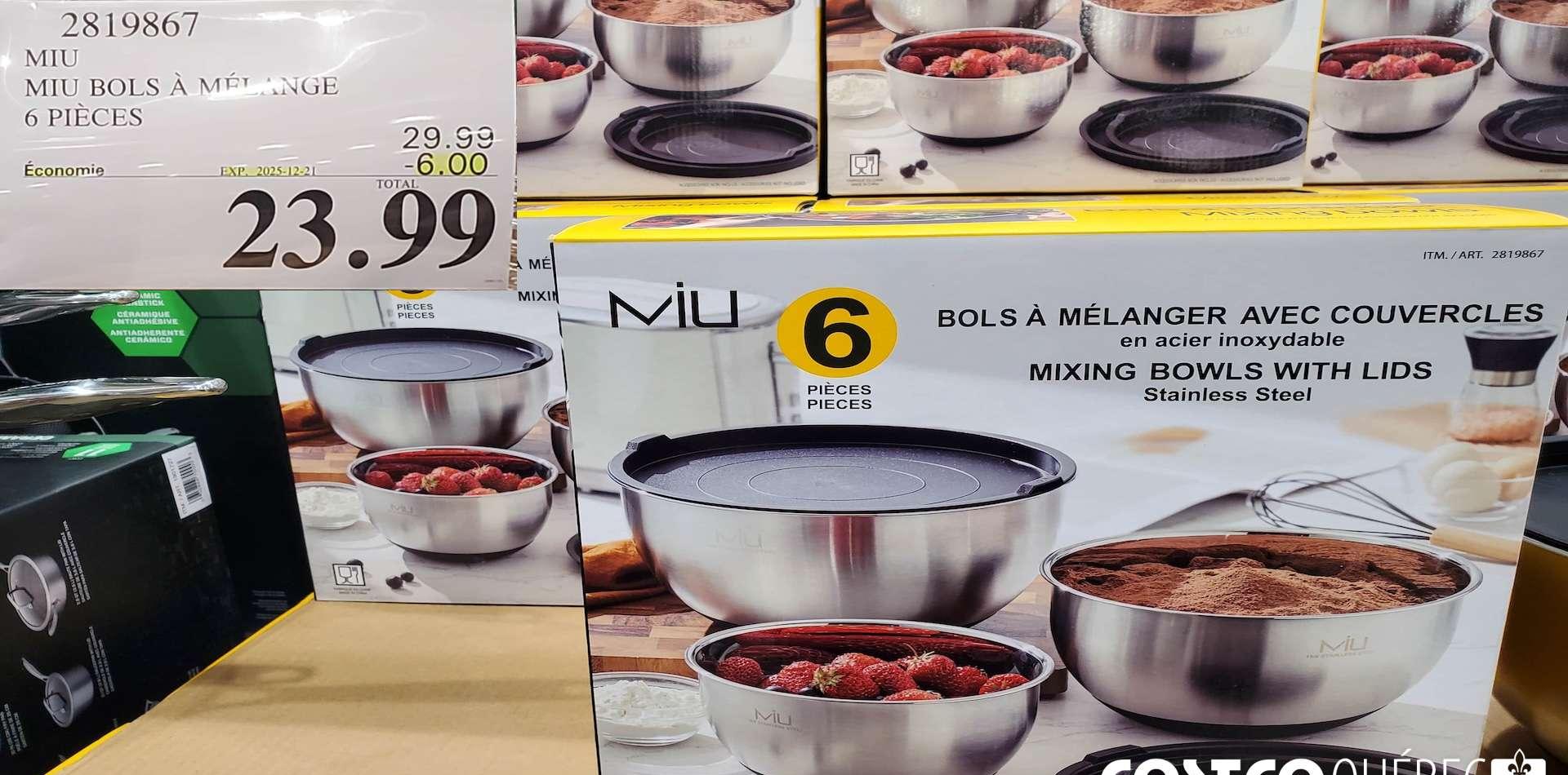 MIU MIU BOLS A MELANGE 6 PIECES at Costco