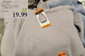 REALTREE SHERPA LINED HOODIE + LADIES SIZES S-XXL at Costco