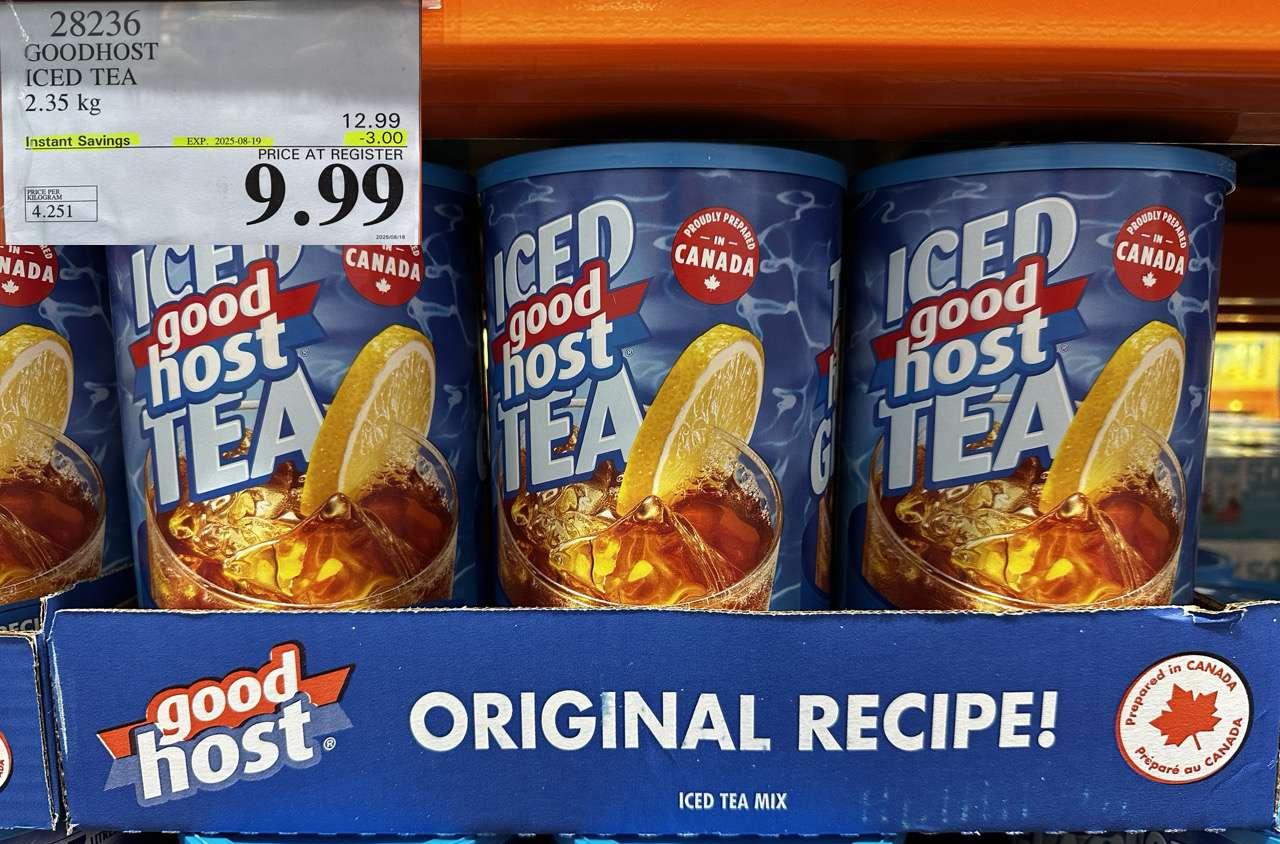 GOODHOST ICED TEA 2.35 kg at Costco