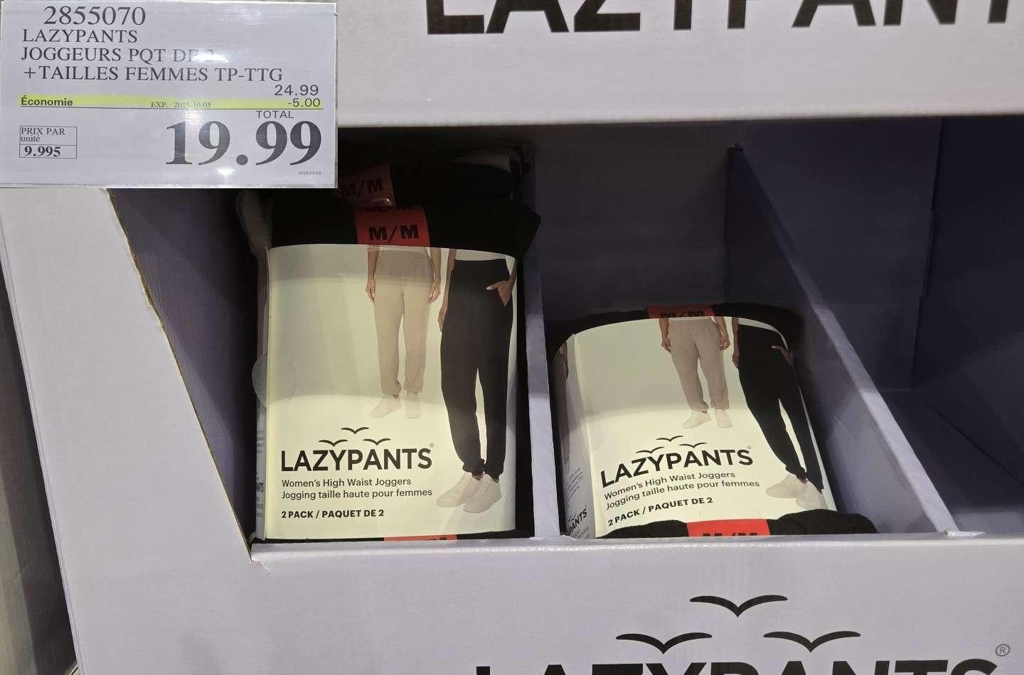LAZYPANTS JOGGEURS PQT DE 2 at Costco
