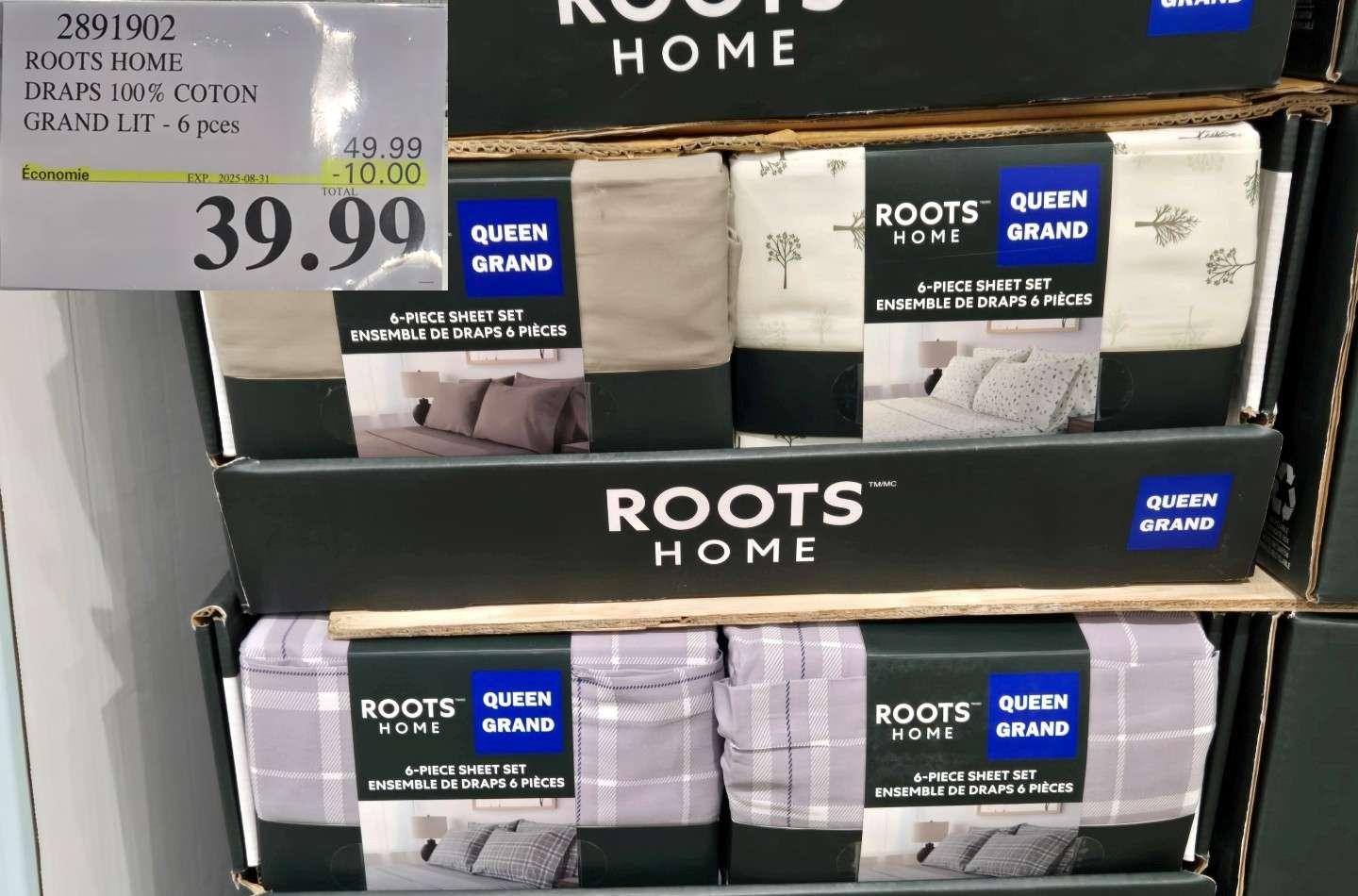 ROOTS HOME DRAPS 100% COTON at Costco
