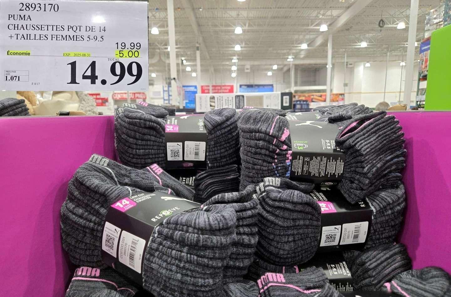 PUMA CHAUSSETTES  PQT DE 14 +TAILLES FEMMES 5-9.5 at Costco
