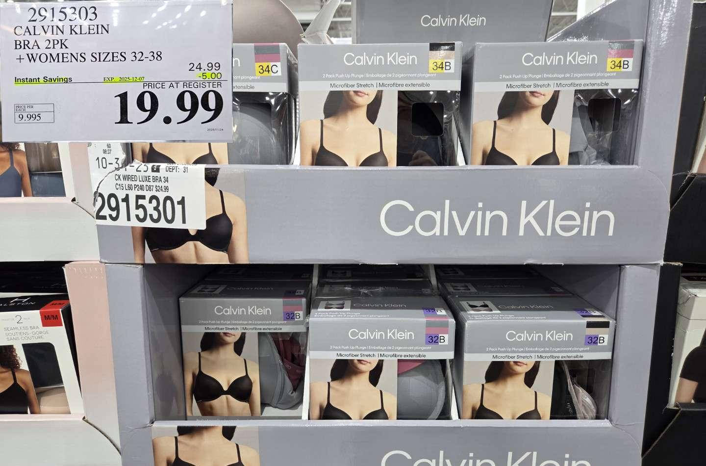 CALVIN KLEIN BRA 2PK WOMENS SIZES 32-38 - Costco Canada deal - Save $5.00 - Clothing and Accessories