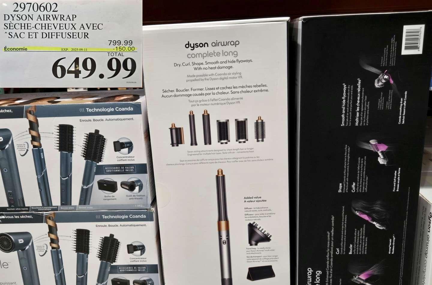 DYSON AIRWRAP SECHE-CHEVEUX AVEC “SAC & DIFFUSEUR at Costco