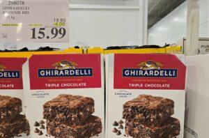 GHIRARDELLI CHOCOLATE BROWNIE MIX 2.83 kg at Costco