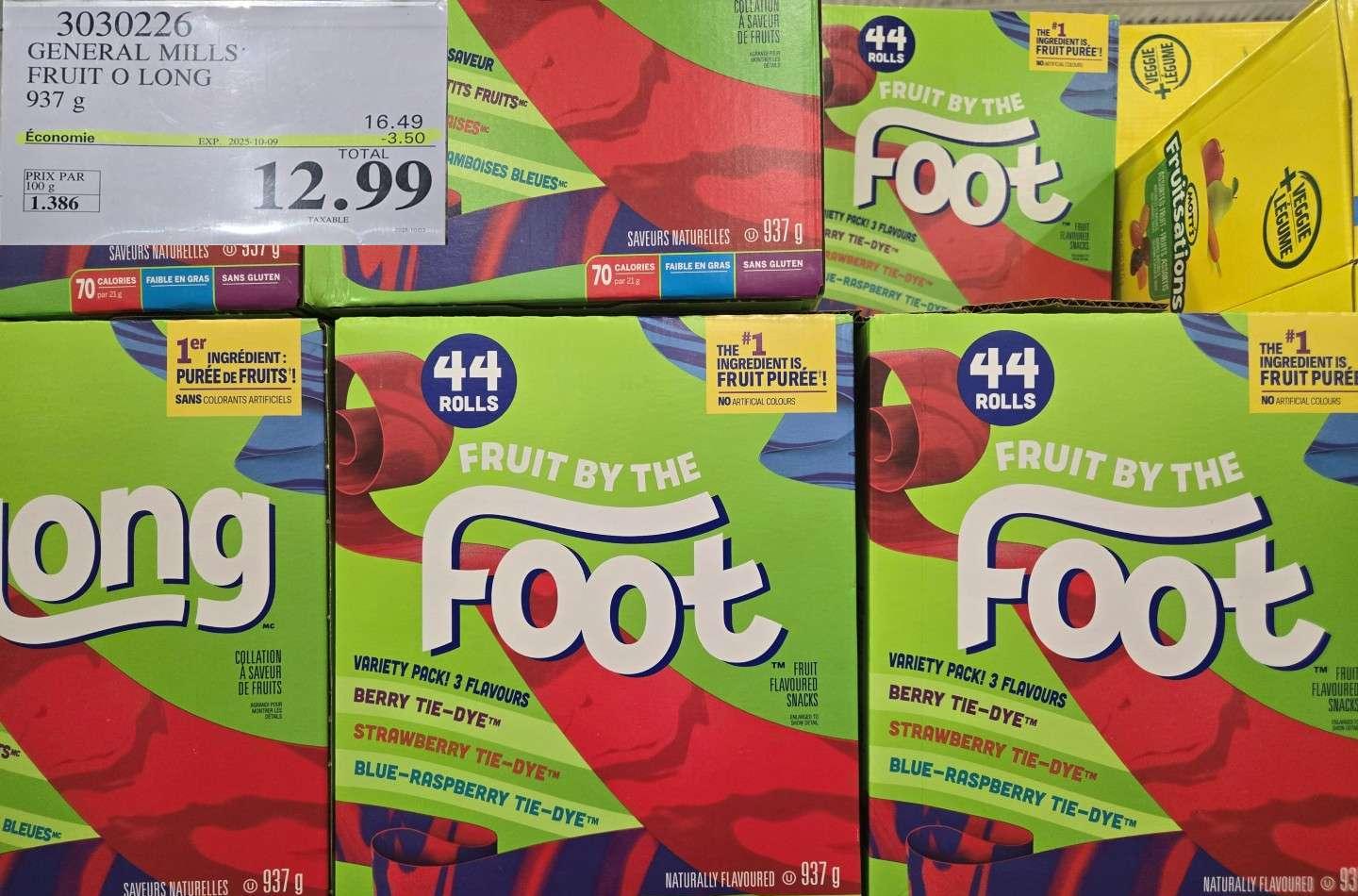 GENERAL MILLS FRUIT O LONG 937 9 at Costco