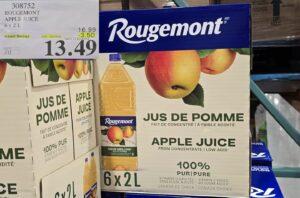 ROUGEMONT JUS DE POMME 6 X 2 L at Costco