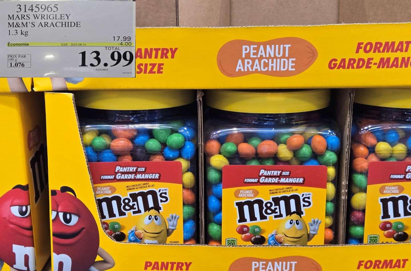 M&M'S ARACHIDES 1.3 KG at Costco