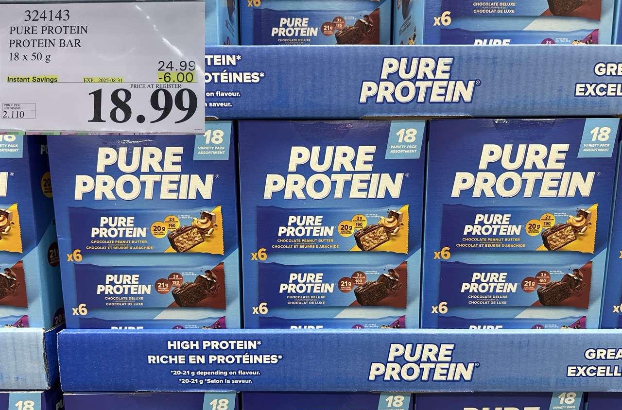 PURE PROTEIN VARIETY PACK 18 X 50G at Costco