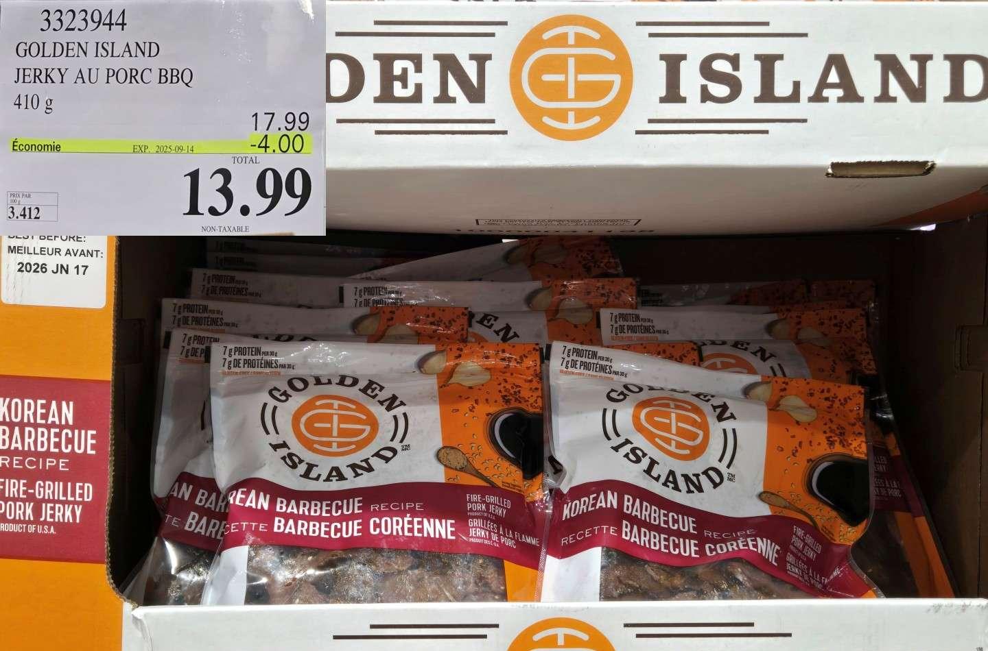 GOLDEN ISLAND JERKY AU PORC 410 g at Costco