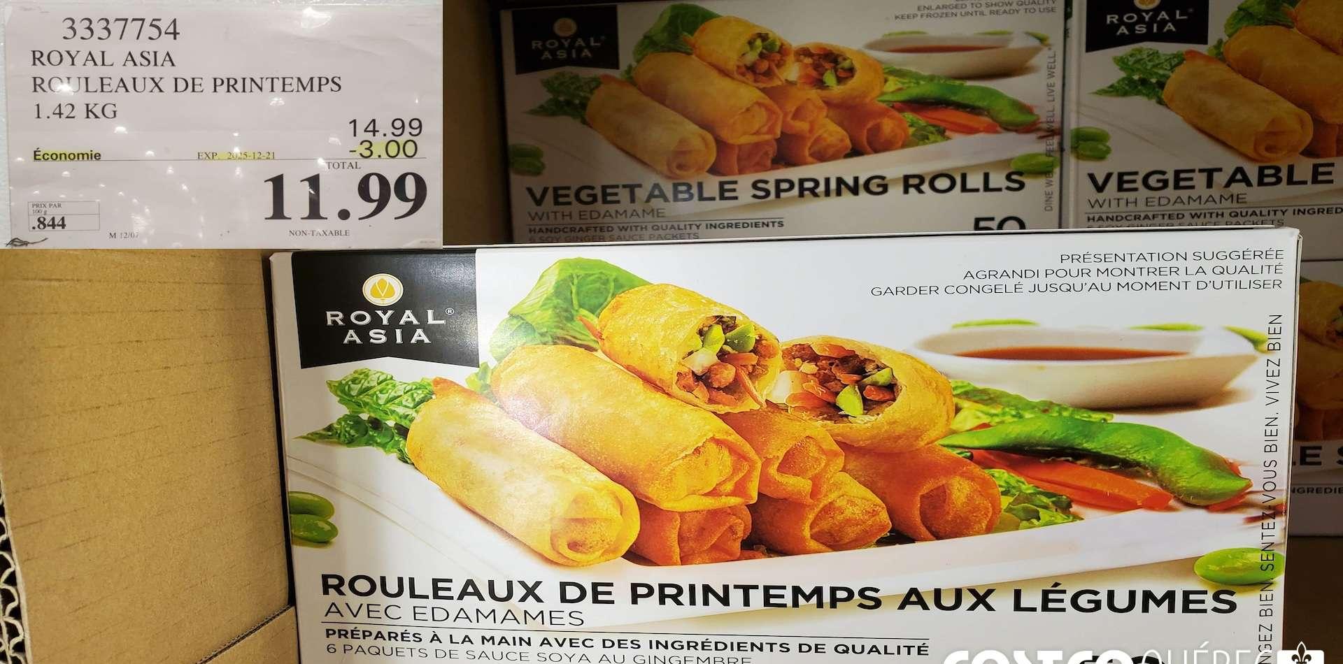 ROYAL ASIA ROULEAUX AUX LEGUMES 1.36 kg at Costco