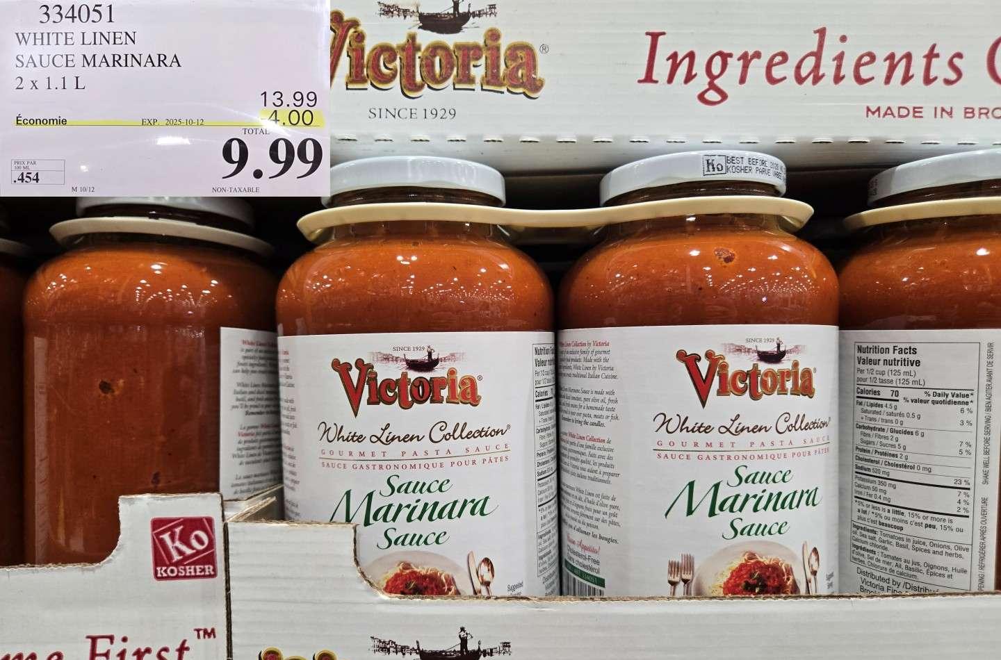 WHITE LINEN SAUCE MARINARA at Costco