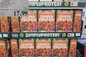 SIMPLY PROTEIN PROTEIN BARS 18 X 40G at Costco