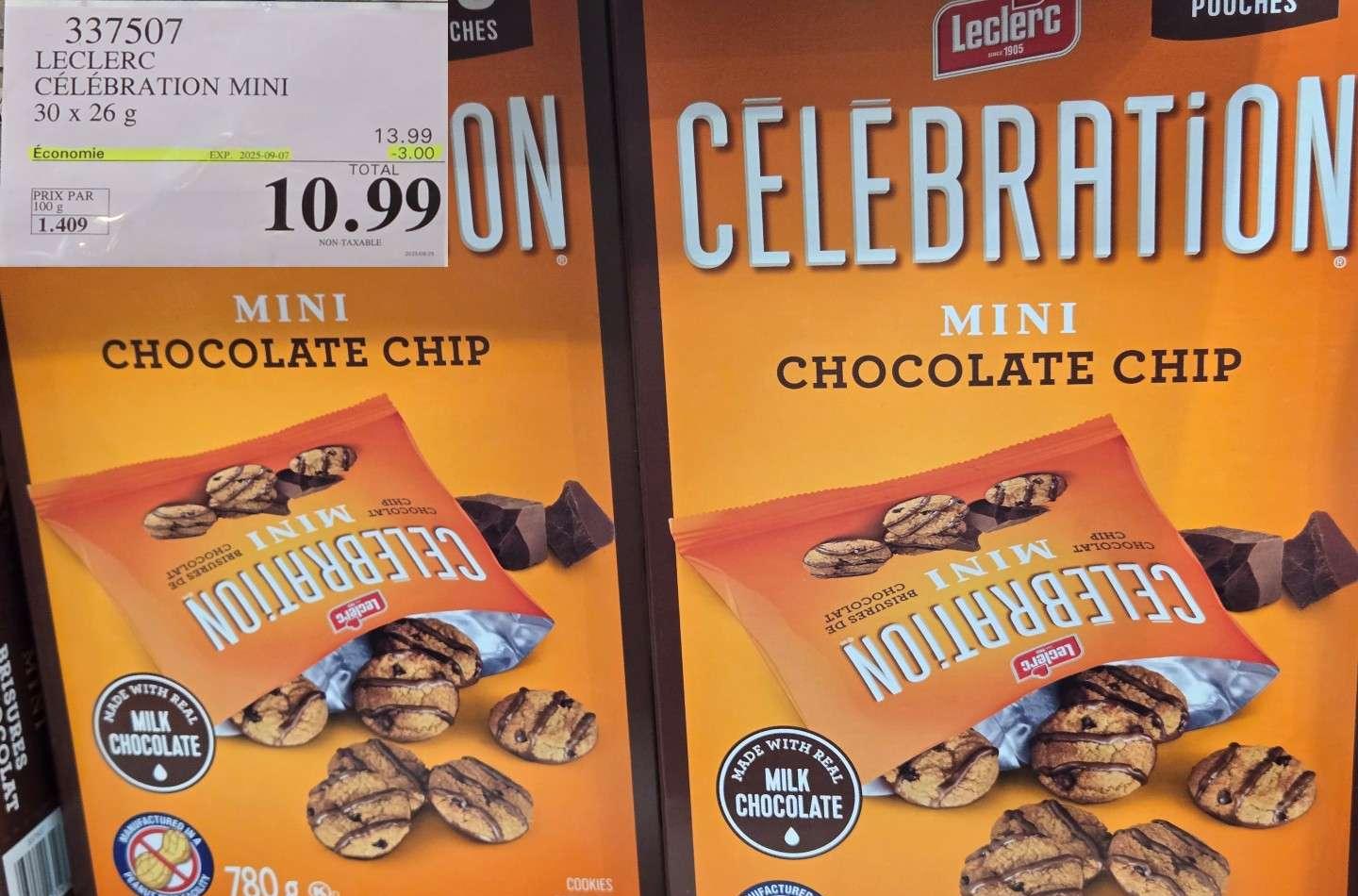LECLERC CELEBRATION MINI   30 x 26g at Costco