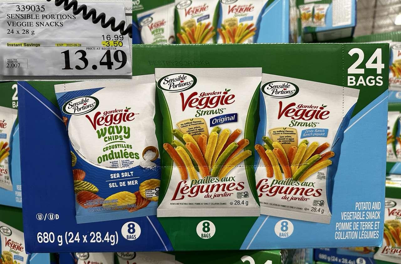 SENSIBLE PORTIONS VEGGIE SNACKS 24 x 28 g at Costco
