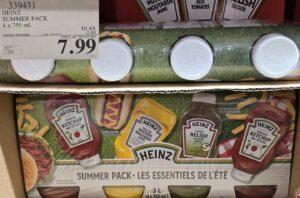 HEINZ SUMMER PACK 4 X 750 ML at Costco