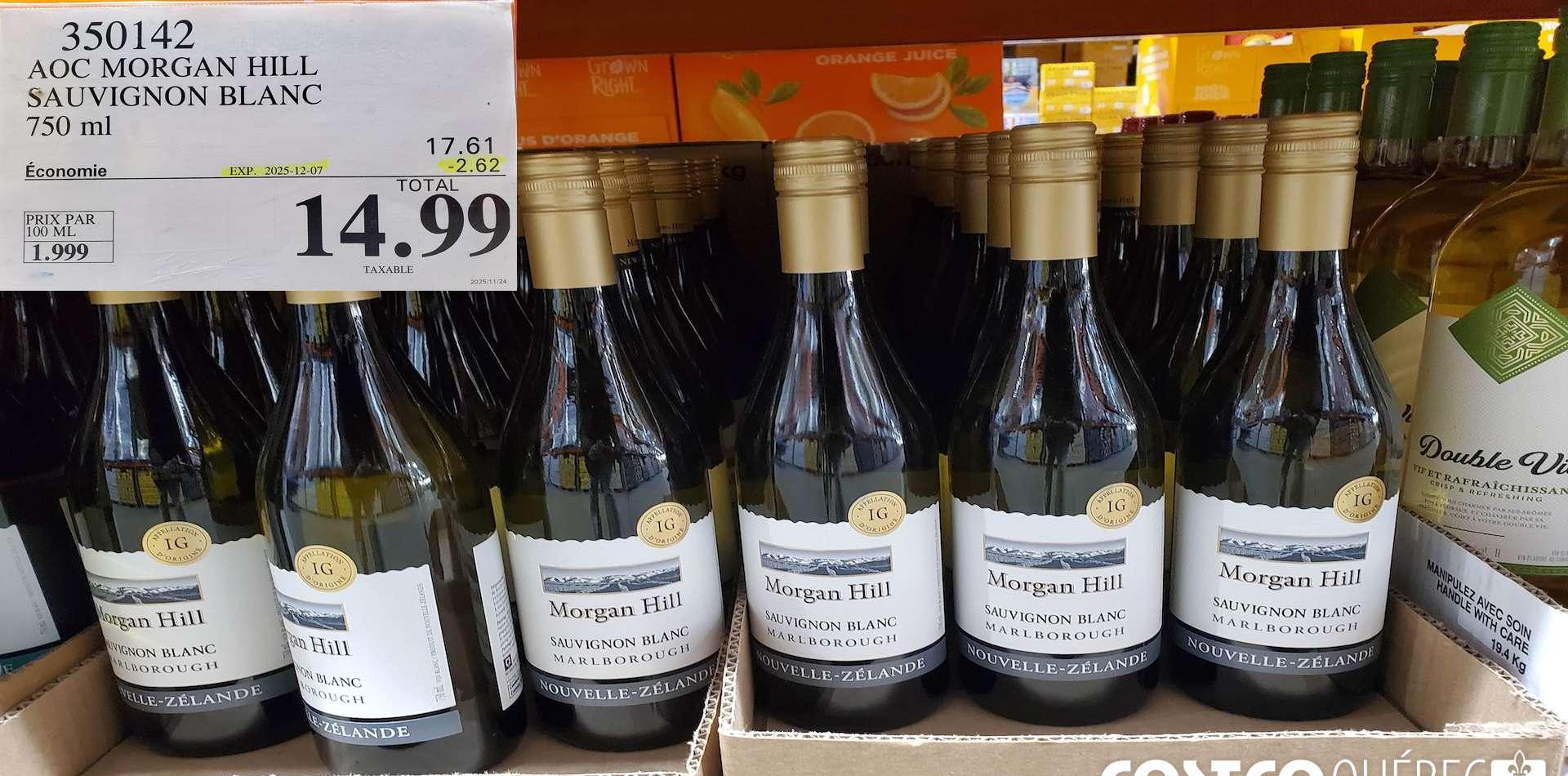 AOC MORGAN HILL SAUVIGNON BLANC 750 mL at Costco