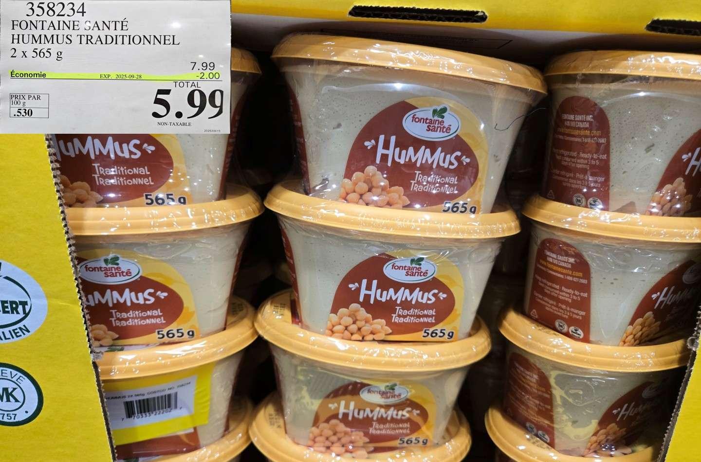 FONTAINE SANTE  HUMMUS TRADITIONNEL    2x 565 g at Costco