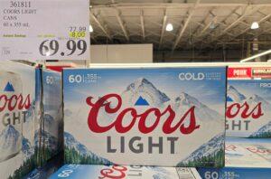 COORS LIGHT CANETTES 60 X 355 ML at Costco