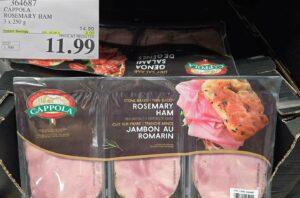 CAPPOLA FOODS ROSEMARY HAM 3 x 250 g at Costco