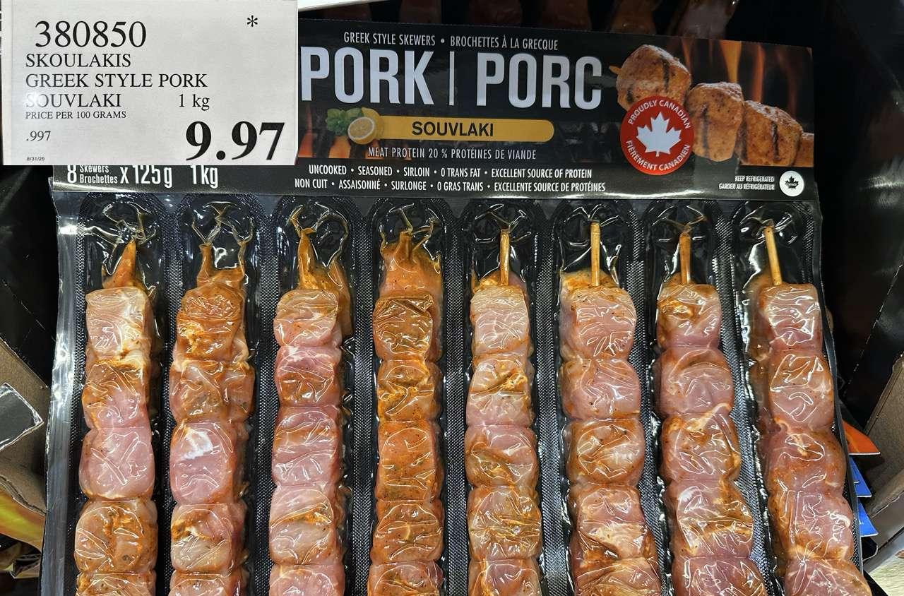 SOUKLAKIS GREEK STYLE PORK SOUVLAKI 1KG - Costco Canada deal - Save $4.00 - Food & Beverage