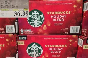 STARBUCKS HOLIDAY BLEND PACK OF 54 K-CUPS - Costco Canada deal - Save $10.00 - Food & Beverage