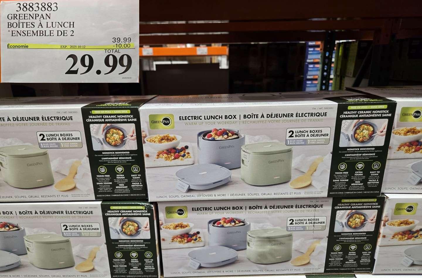 GREENPAN | BOITES A LUNCH Ensemble de 2 at Costco