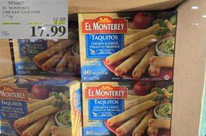 EL MONTEREY CHICKEN TAQUITOS 40 x 43 g at Costco
