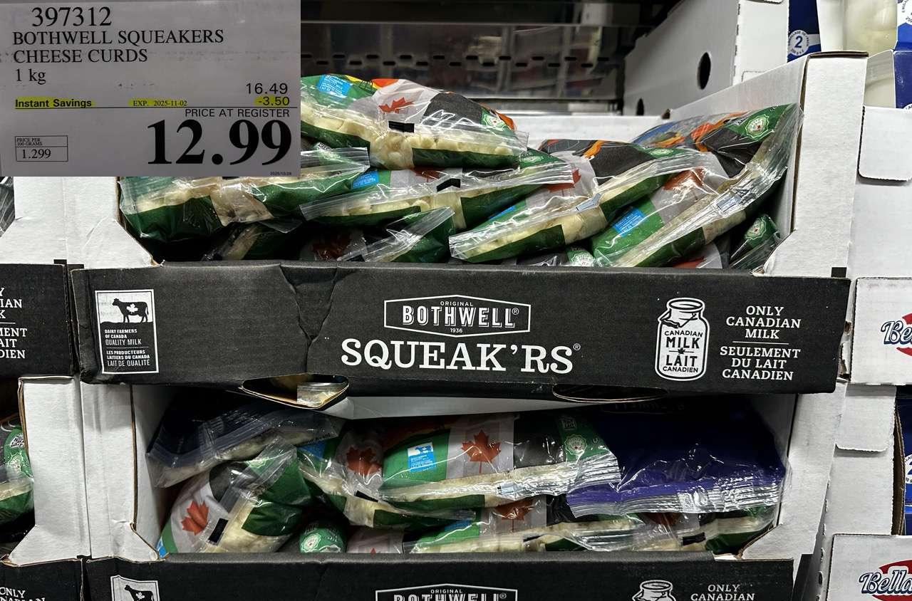 BOTHWELL SQUEAKERS CHEESE CURDS 1KG at Costco