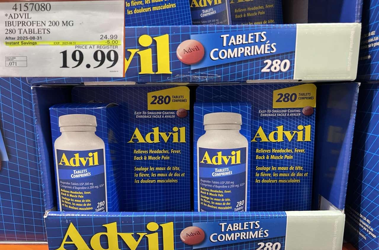 ADVIL 280 TABLETS IBUPROFEN 200MG at Costco