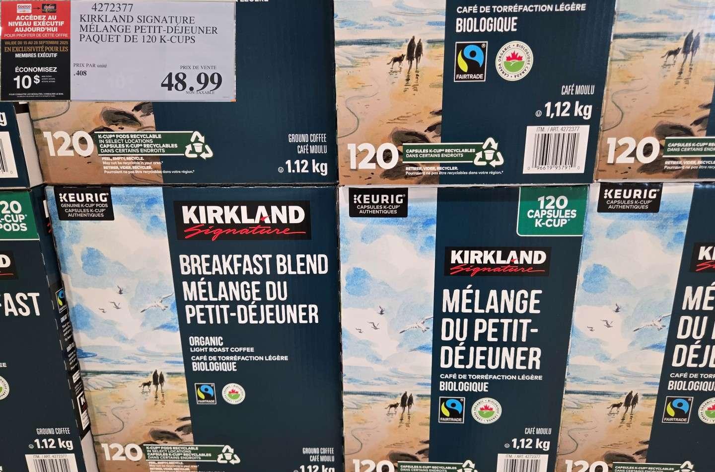 KIRKLAND SIGNATURE MELANGE DEJEUNER PAQUET DE 120 K-CUPS at Costco