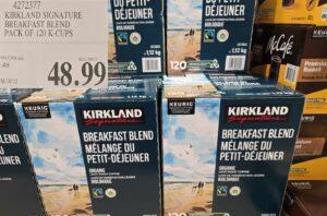 KIRKLAND SIGNATURE BREAKFAST BLEND PACK OF 120 K-CUPS at Costco