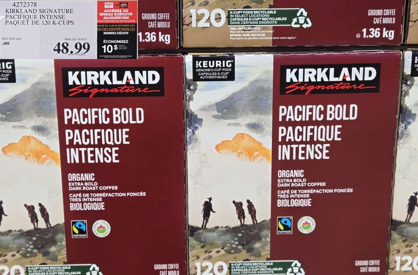 KIRKLAND SIGNATURE PACIFIQUE INTENSE  PAQUET DE 120 K-CUPS at Costco