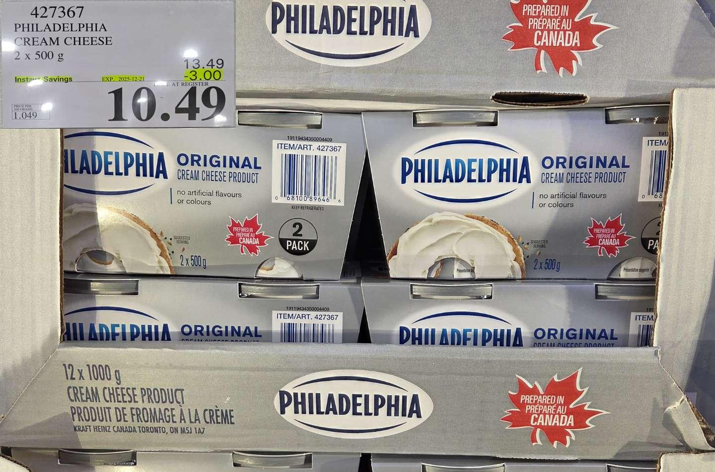 PHILADELPHIA CREAM CHEESE 2 x 500 g - Costco Canada deal - Save $3.00 - Food & Beverage