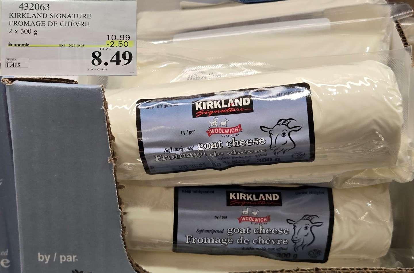 KIRKLAND SIGNATURE FROMAGE DE CHEVRE    2 x 300 G at Costco