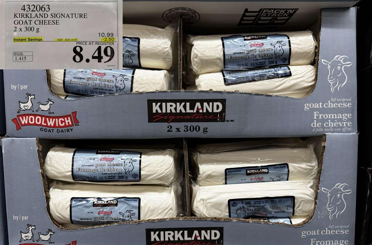 KIRKLAND SIGNATURE GOAT CHEESE 2 x 300 g at Costco