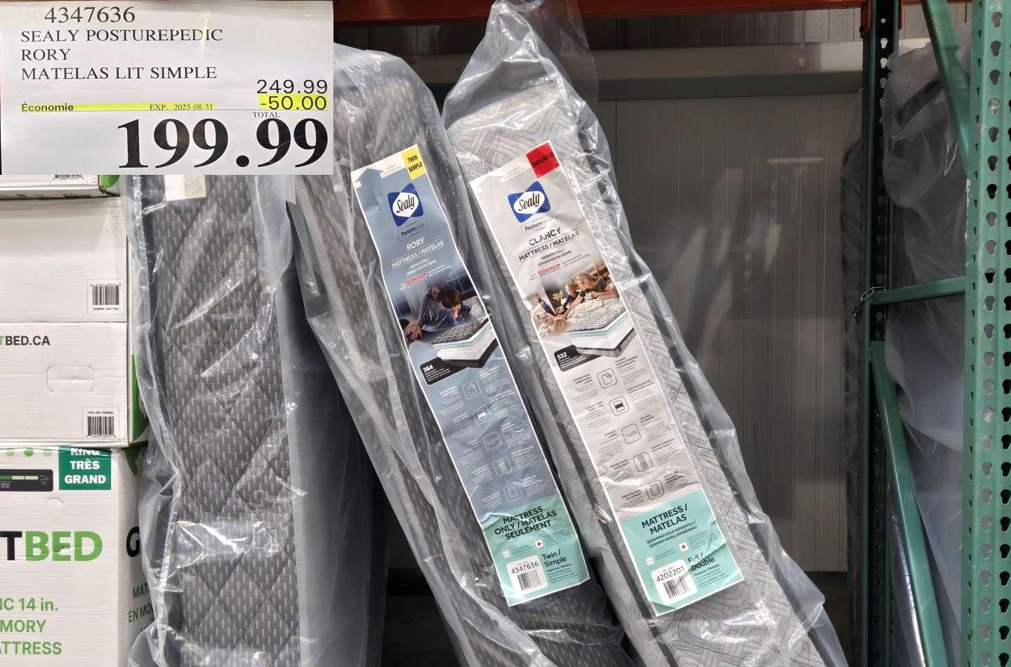 SEALY POSTUREPEDIC  RORY MATELAS LIT SIMPLE 2025-08-3 at Costco