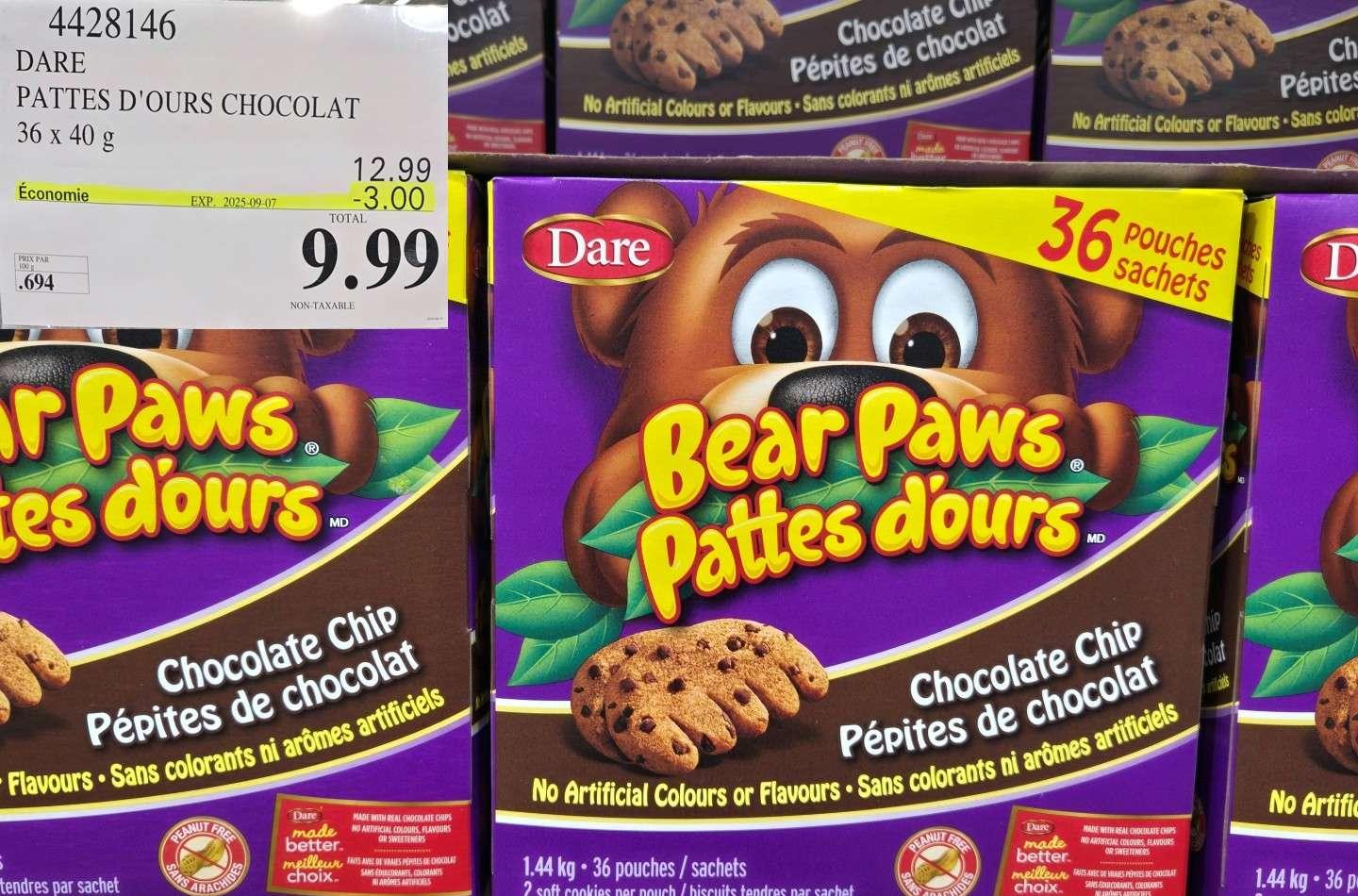 DARE PATTES D'OURS CHOCOLAT 36 x 40 at Costco